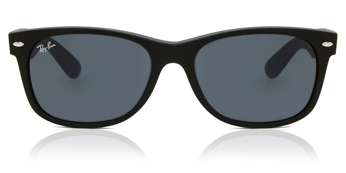 Ray-Ban RB2132 New Wayfarer 622/R5 Square Matte Rubber Black