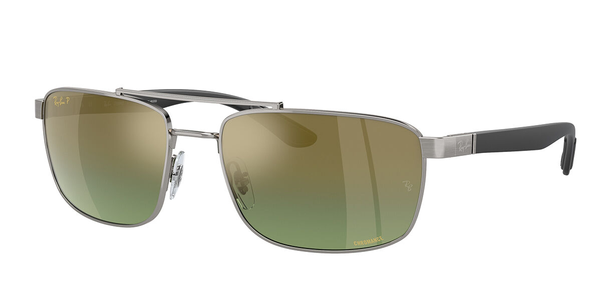 Ray-Ban RB3737CH Chromance Polarized 004/6O Aviator Gunmetal