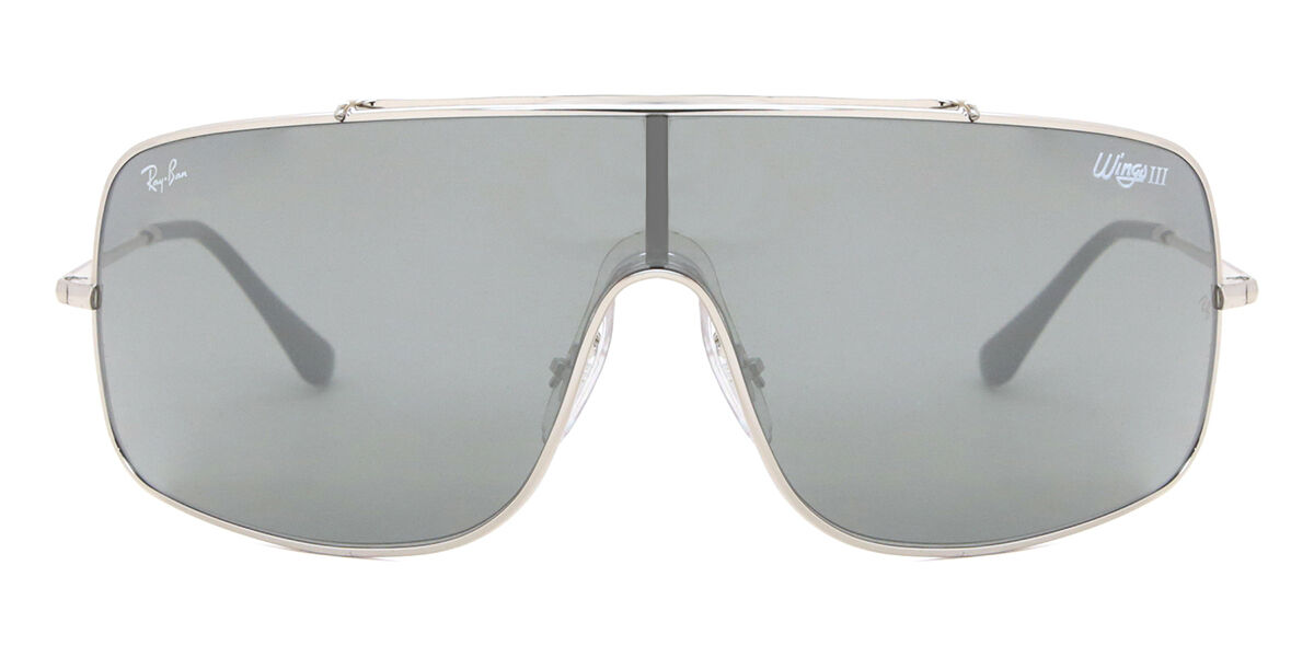 Ray-Ban RB3897 Wings III 003/6G Single Lens Silver Sunglasses