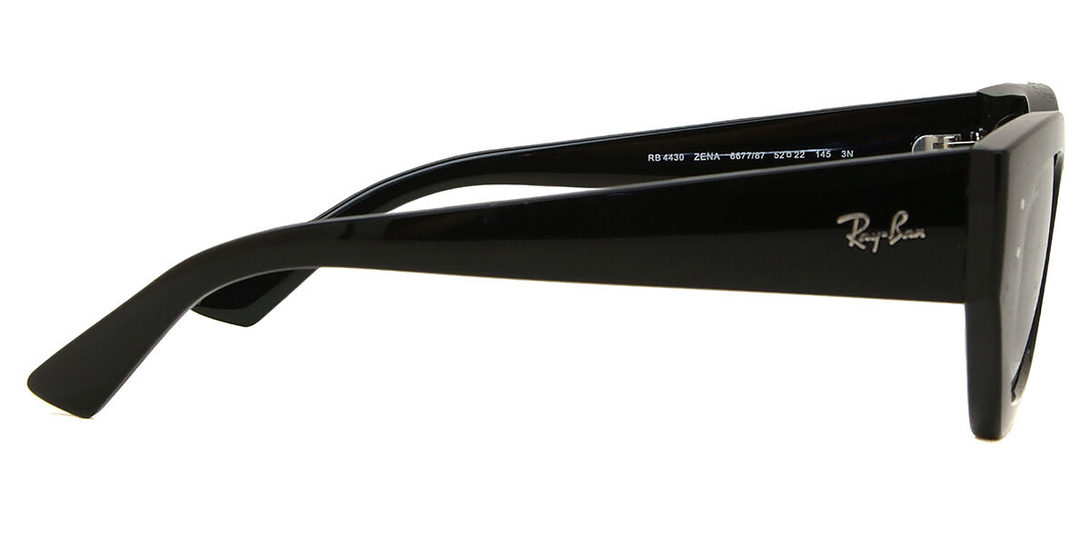 Ray-Ban RB4430 Zena 667787 Cat Eye Black Sunglasses