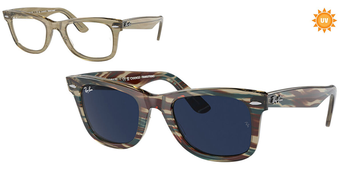 Ray-Ban RB2140 Wayfarer 901/5F Square Shiny Black Sunglasses