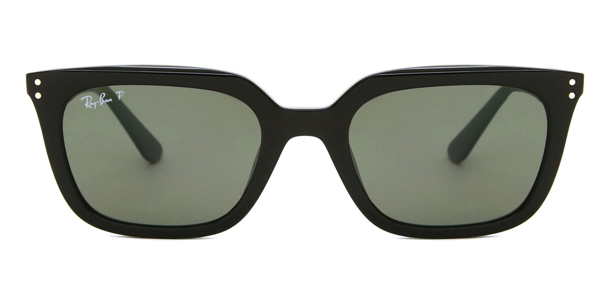 Ray-Ban RB4439D Asian Fit Polarized 901/9A Square Black Sunglasses