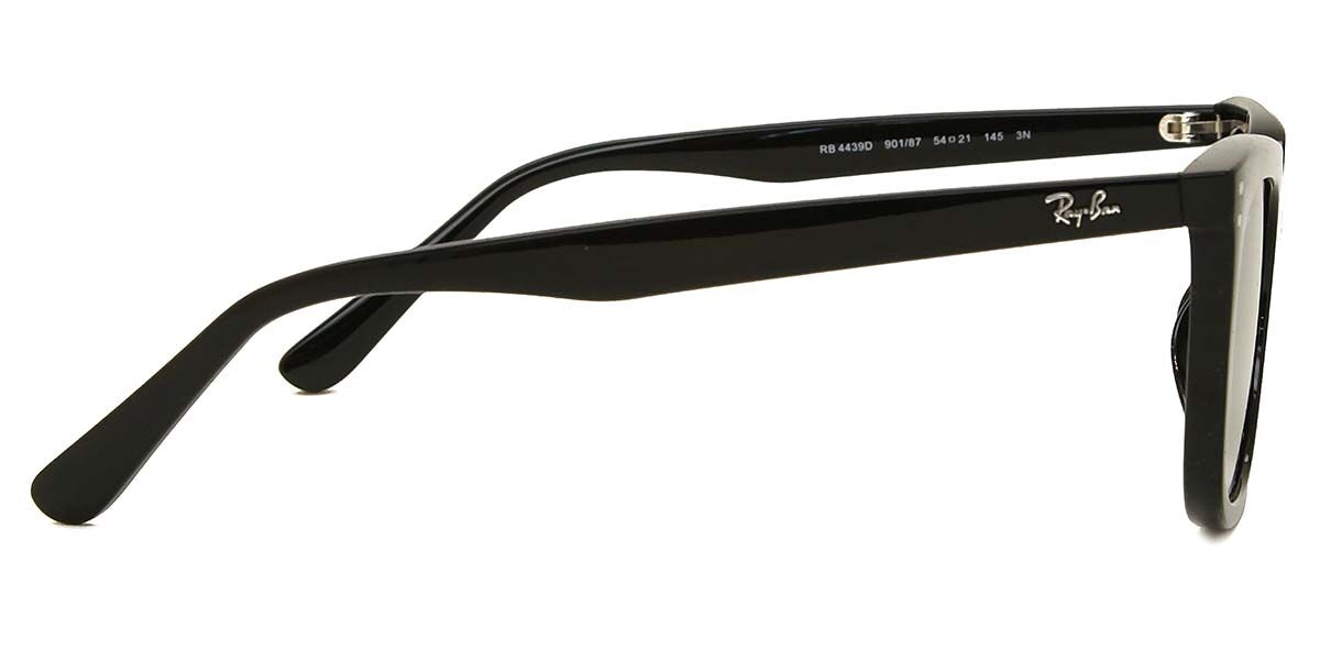 Ray-Ban RB4439D Asian Fit 901/87 Square Black Sunglasses