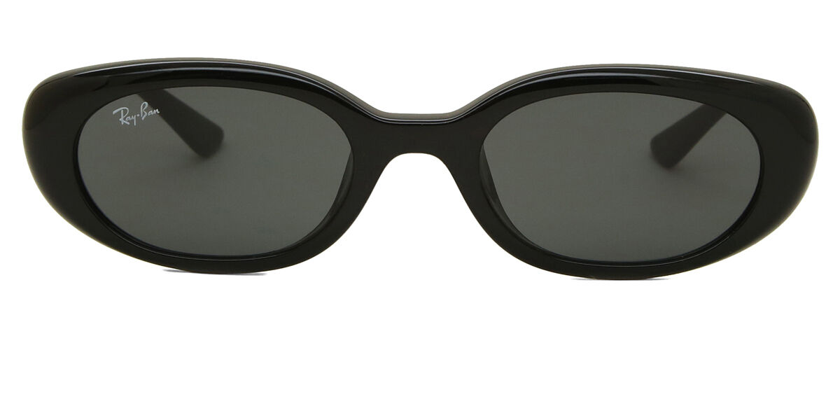 Ray-Ban RB4441D Asian Fit 667787 Oval Black Sunglasses