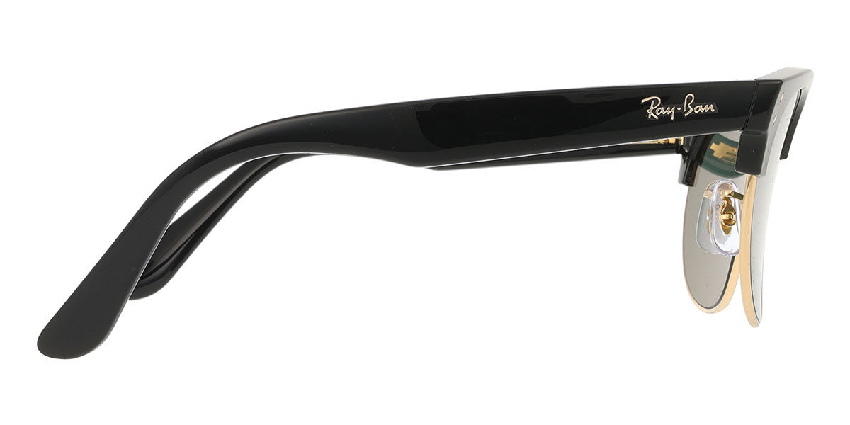 Ray-Ban RBR0504S Clubmaster Reverse 6677VR Browline Black on