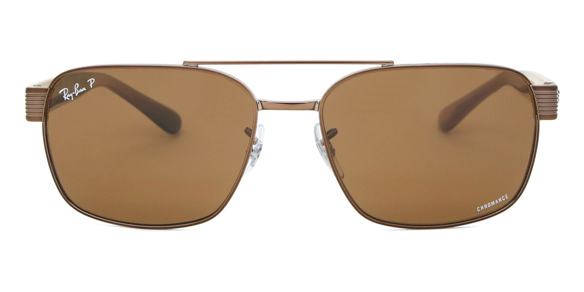 ★RB3751CH-9259AN★レイバン 偏光サングラス 9259/AN Ray-Ban RB3751Ch Polarized 9259AN Aviator Copper Brown Sunglasses