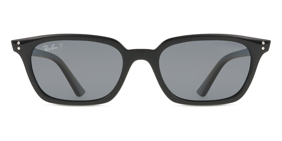 Ray-Ban RB4456 Zaya Polarized 667781 Rectangle Black Sunglasses