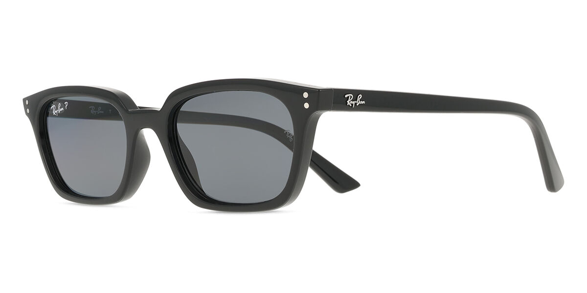 Ray-Ban RB4456 Zaya Polarized 667781 Rectangle Black Sunglasses
