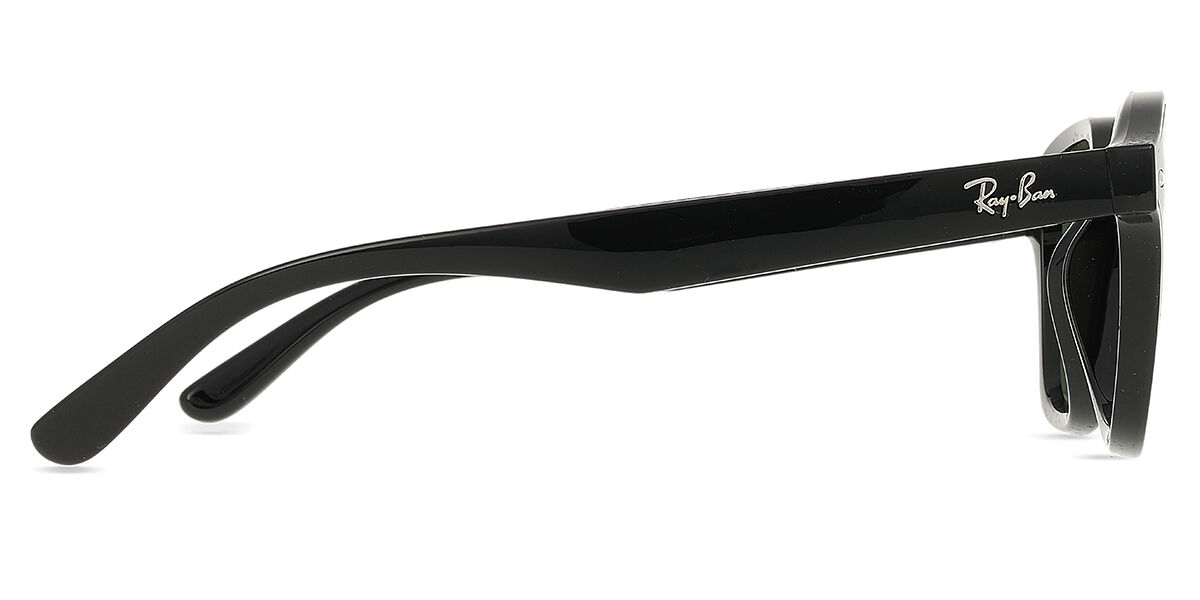 Ray-Ban RB4458D Asian Fit Polarized 601/9A Square Black Sunglasses