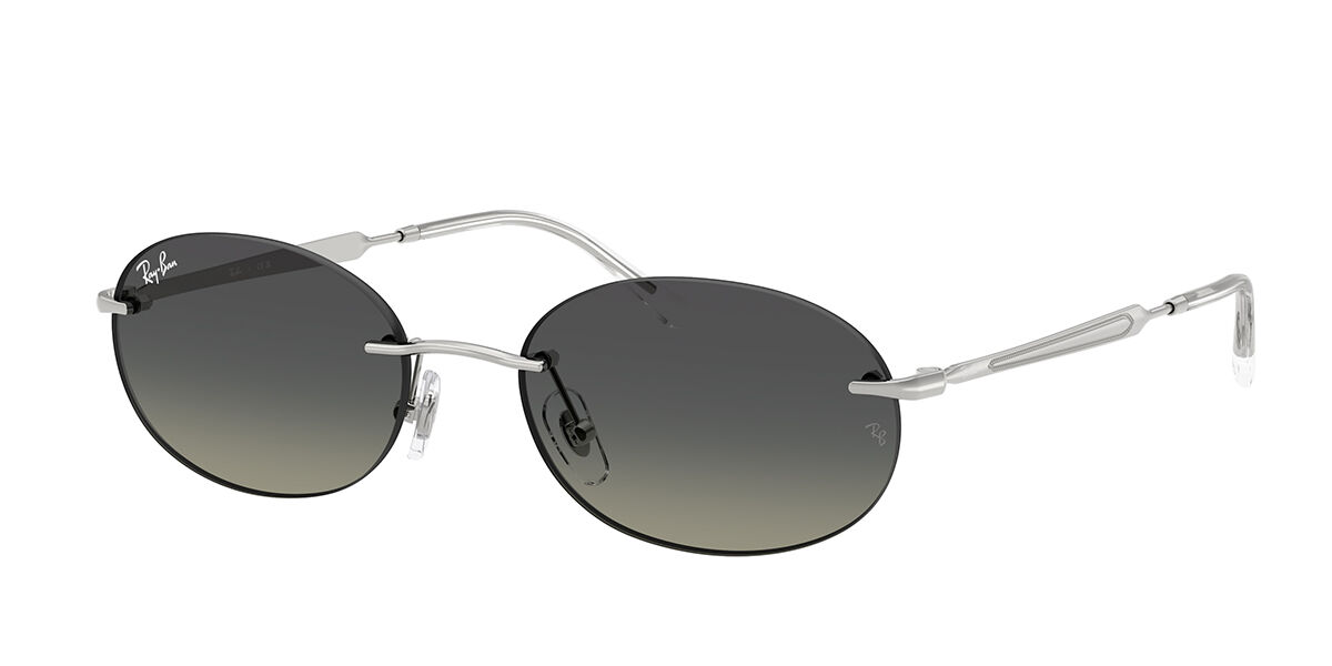 【美品】RayBanレイバン RB3767 003/11ダークグレー×シルバー Ray-Ban RB3767 003/11 Oval Silver Sunglasses | SmartBuyGlasses Canada