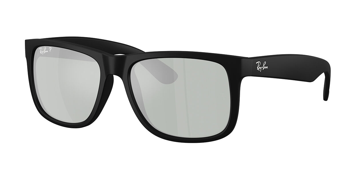 Ray-Ban RB4165 Justin Polarized 6597T5 Square Transparent Dark