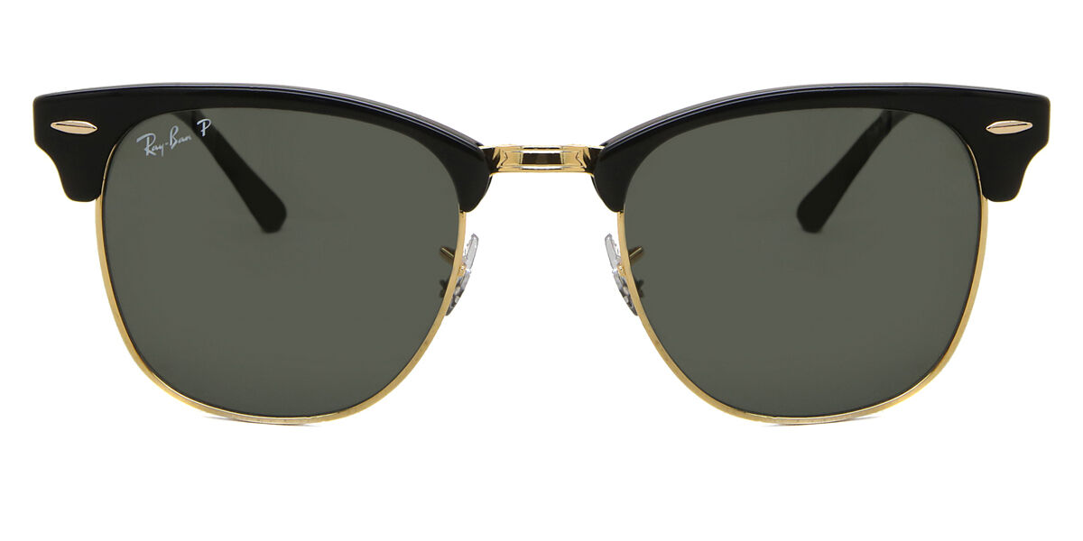 レイバン Ray-Ban CLUBMASTER Ray-Ban RB3016/S Clubmaster Polarized 901/58 Square Gold Black
