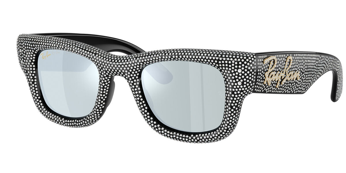 レイバンRayBan RB4258F601/87 BLACK/LIGHTGREY Ray-Ban RB4258F Asian Fit 601/87 Square Shiny Black Sunglasses