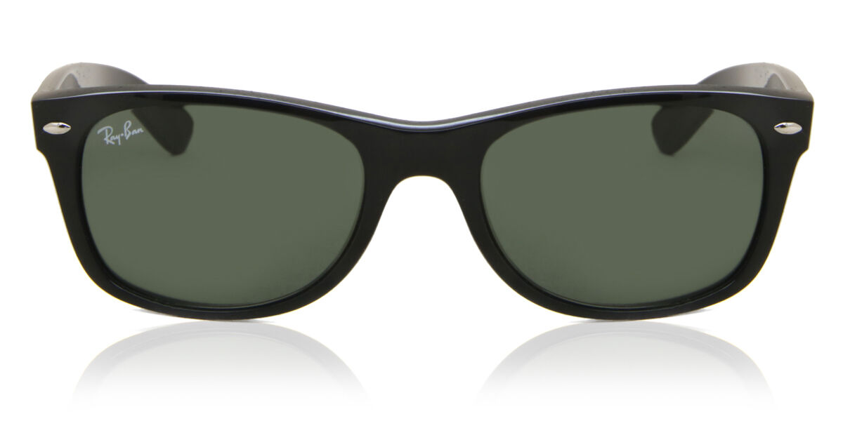 Ray-Ban RB2132 NEW WAYFARER ブラック 度入り Ray-Ban RB2132 New Wayfarer 901 Square Black Sunglasses