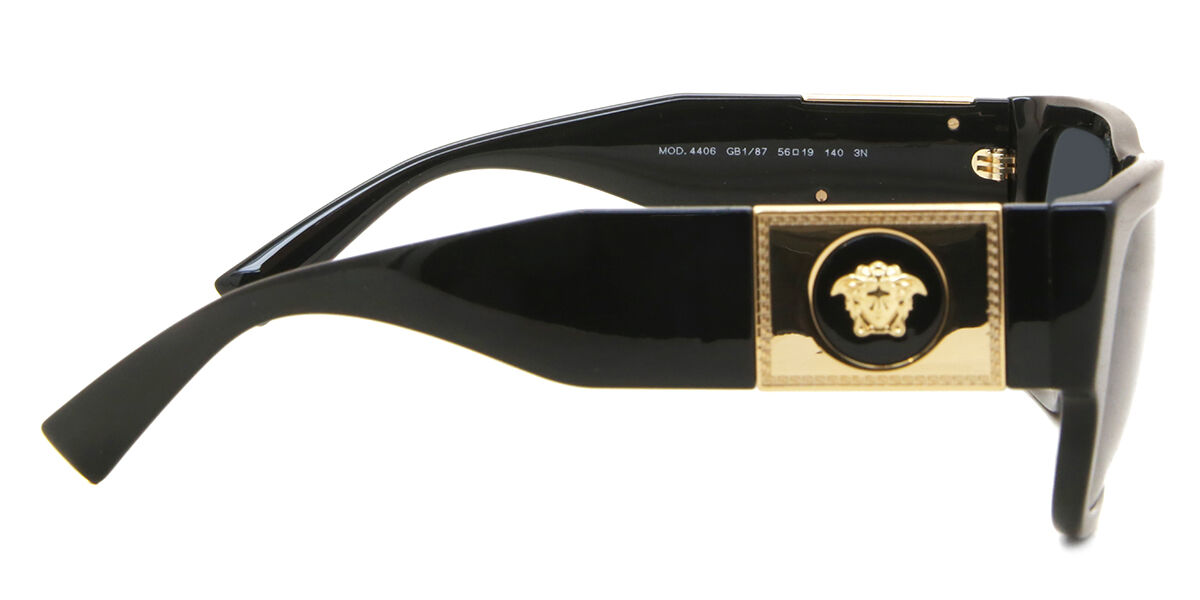 Versace VE4406 GB1/87 Square Black Sunglasses | SmartBuyGlasses Canada