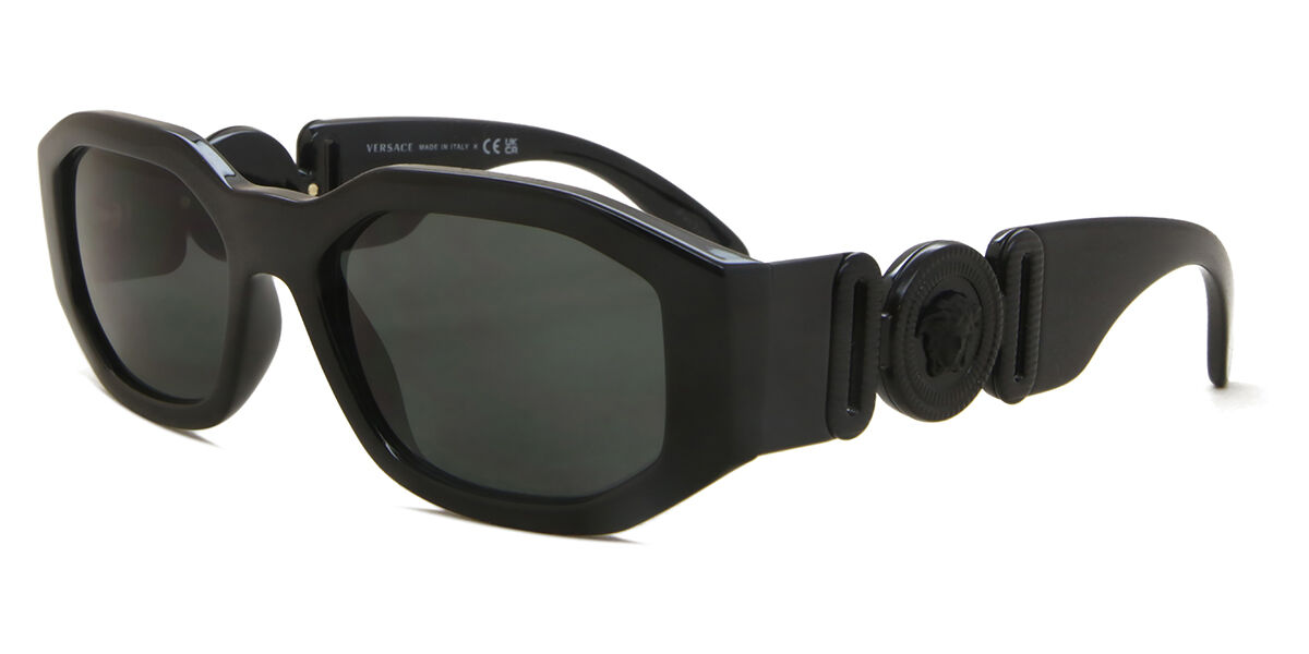 Versace VE4361 536087 Geometric Black Sunglasses | SmartBuyGlasses