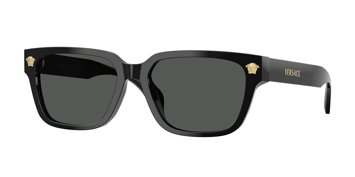 Versace VE4513D Asian Fit GB1/87 Square Black Sunglasses