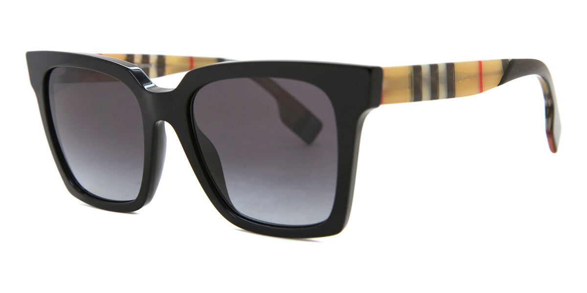 Burberry BE4335 MAPLE 39298G Square Black Sunglasses
