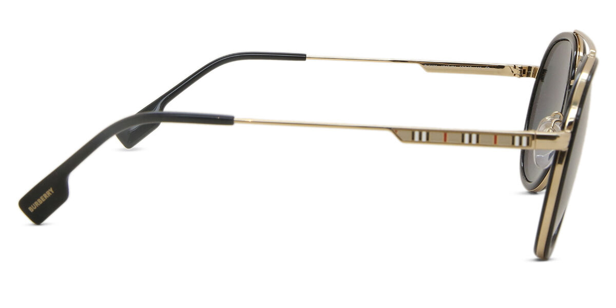 Burberry BE3125 OLIVER Polarized 101781 Pilot Gold Black