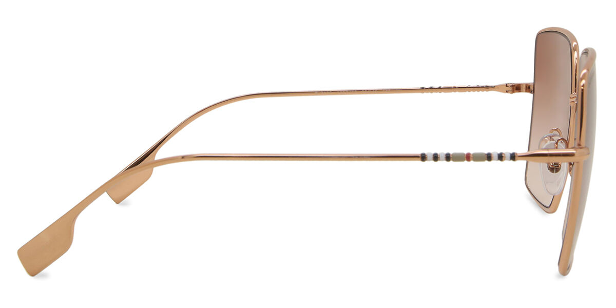 Burberry BE3133 DAPHNE 133713 Square Rose Gold Sunglasses