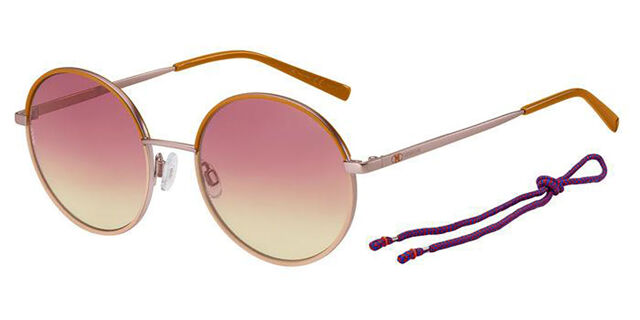 Missoni MMI 0035/S 09Z/TX Round Orange Pink Sunglasses  display picture 3