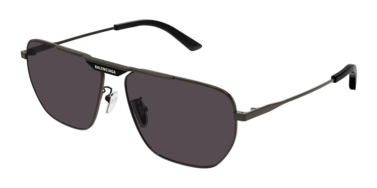 Balenciaga BB0298SA Asian Fit 001 Pilot Grey Sunglasses