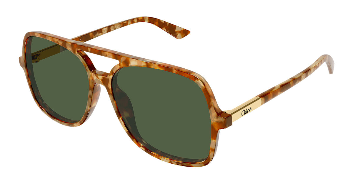 chlo Chloe CH0278S Sunglasses - Gold / Red - Tortoise+Black