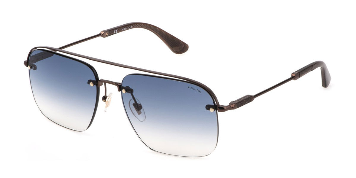 Police SPLF72 0K01 Pilot Bronze Brown Sunglasses | SmartBuyGlasses