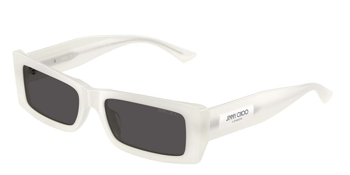 Jimmy Choo JC5040U 506687 Rectangle Opal Latte White Sunglasses