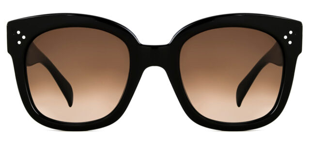 Celine CL41805/S New Audrey 807/HA Square Black Sunglasses  display picture 2