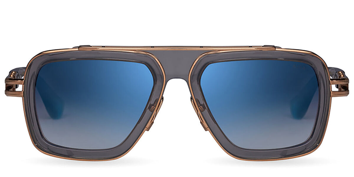 小物 DITA archive Sunglasses FLIGHT TITANIUM Dita Lxn-Evo DTS403-A-02 Pilot Transparent Grey/White Gold