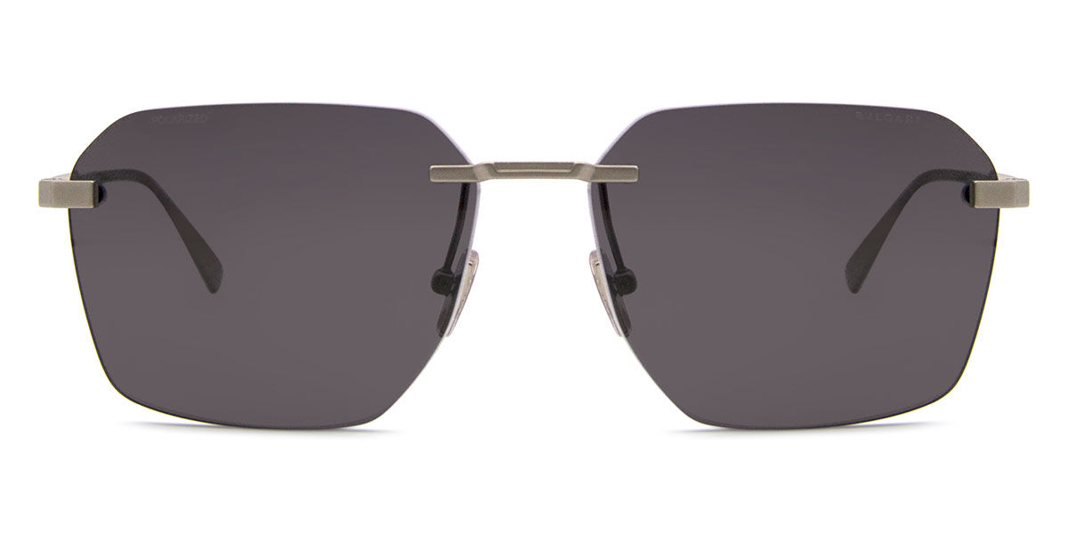 Bvlgari BV40029U 17V Rectangle Silver Sunglasses | SmartBuyGlasses