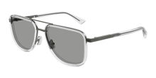 Bottega Veneta BV1012S 007 Pilot Silver Sunglasses  display picture 1