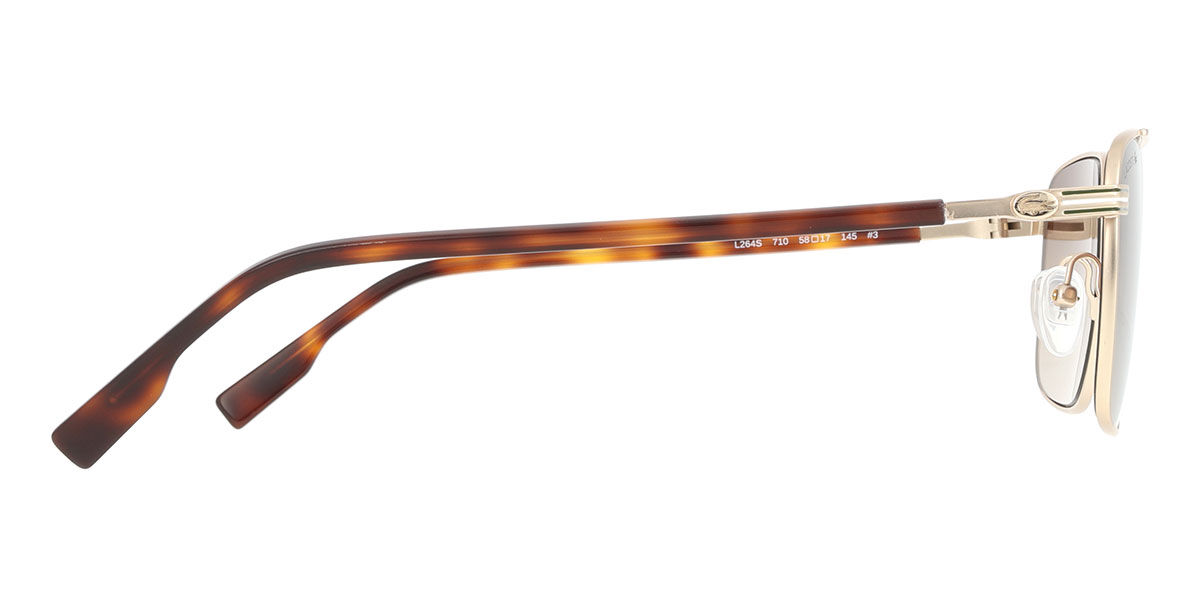 Lacoste L264S 710 Pilot Gold Sunglasses | SmartBuyGlasses Canada