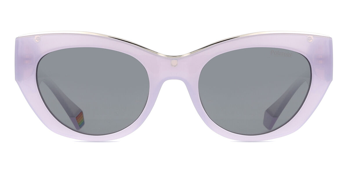 EPEX ポラロイド Polaroid PLD 6199/S/X Polarized 789/M9 Cat Eye Lilac Purple