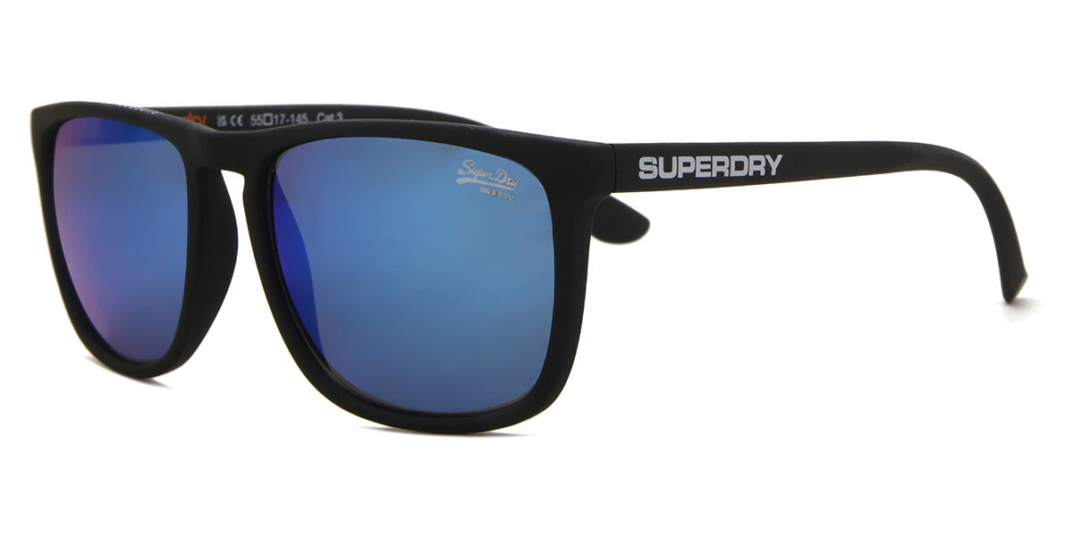 Superdry SDS SHOCKWAVE 187 Rectangle Matte Black Sunglasses