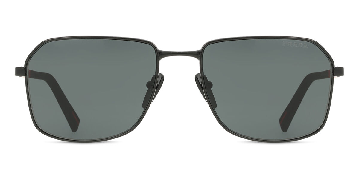 Prada Linea Rossa PS A51S 1BO06F Square Matte Black Sunglasses