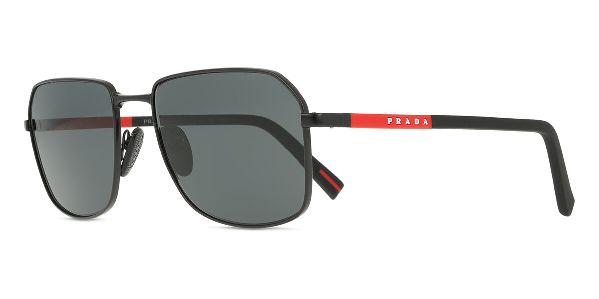 Prada Linea Rossa PS A51S 1BO06F Square Matte Black Sunglasses