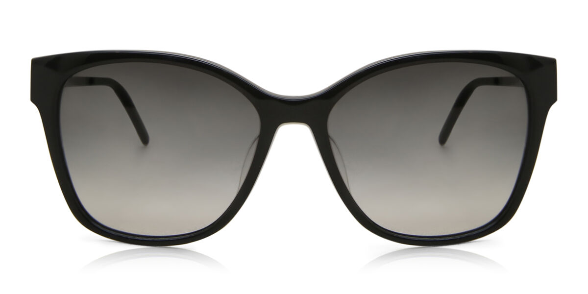 Saint Laurent SL M48S/K Asian Fit 002 Square Black Sunglasses