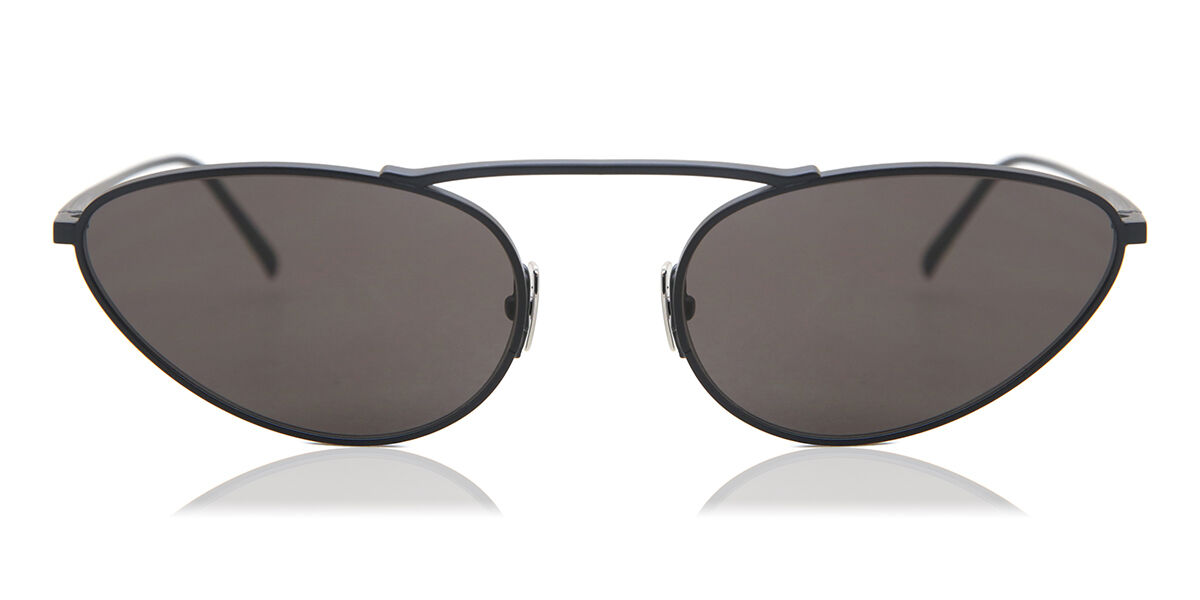 Saint Laurent SL 538 001 Oval Black Sunglasses | SmartBuyGlasses