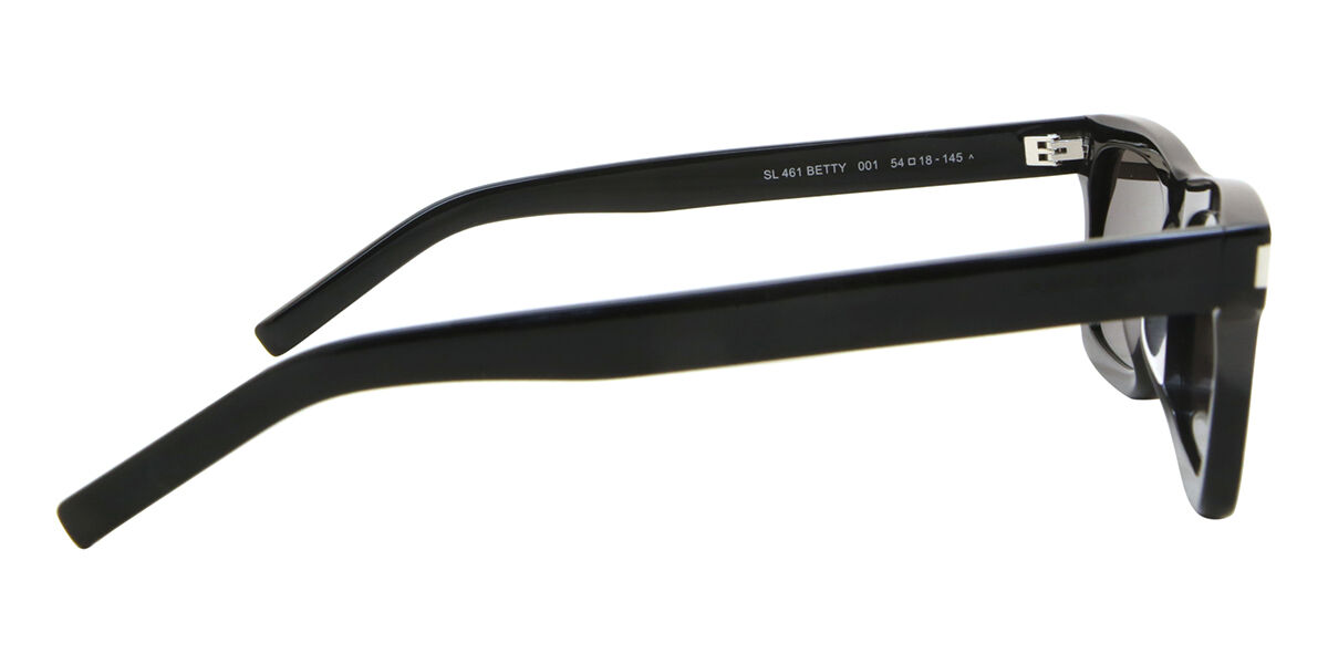 Saint Laurent SL 461 BETTY 001 Rectangle Black Sunglasses