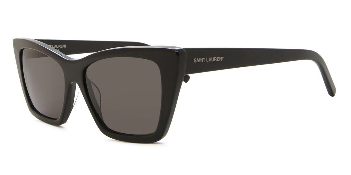 Saint Laurent SL 276 MICA 032 Cat Eye Shiny Black Sunglasses