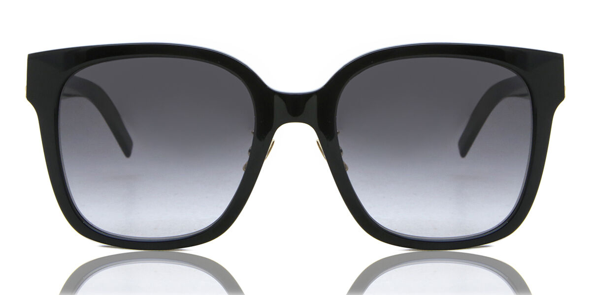 Saint Laurent SL M105/F Asian Fit 002 Square Black Sunglasses