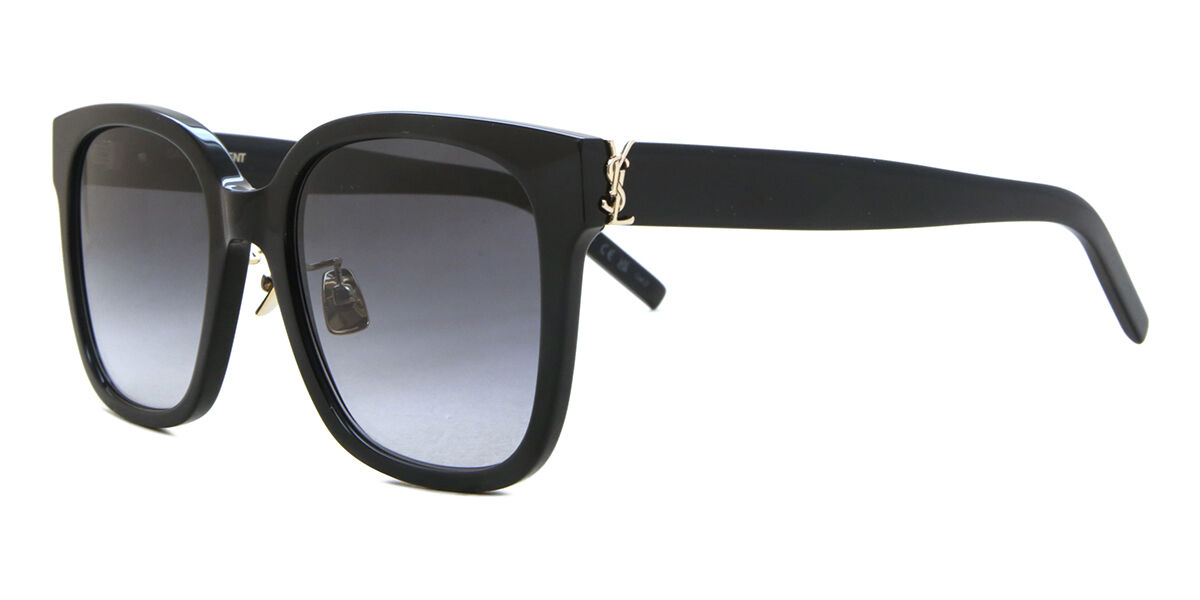 Saint Laurent SL M105/F Asian Fit 002 Square Black Sunglasses