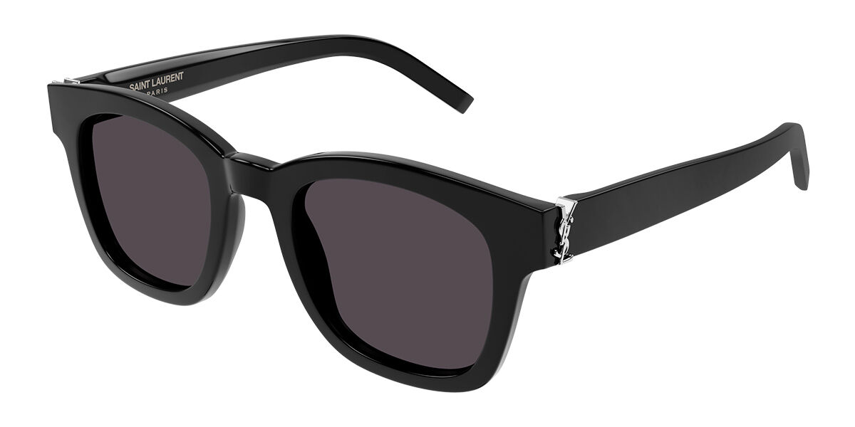 Saint Laurent SL M124 Asian Fit 001 Square Black Sunglasses