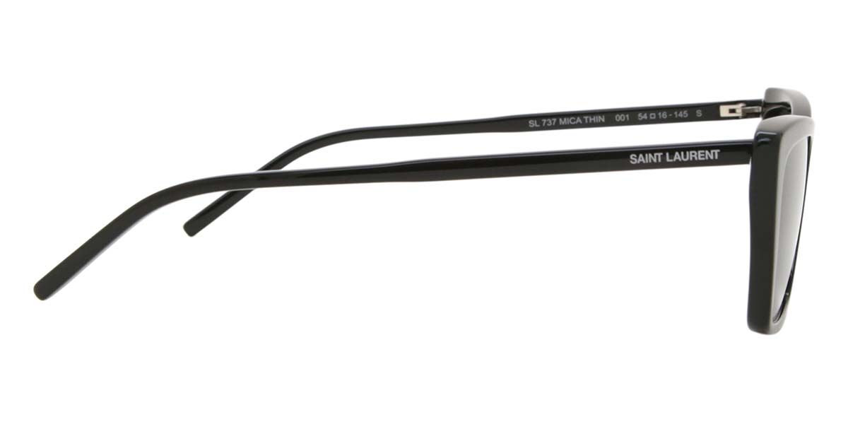 Saint Laurent SL 737 MICA THIN 001 Rectangle Black Sunglasses