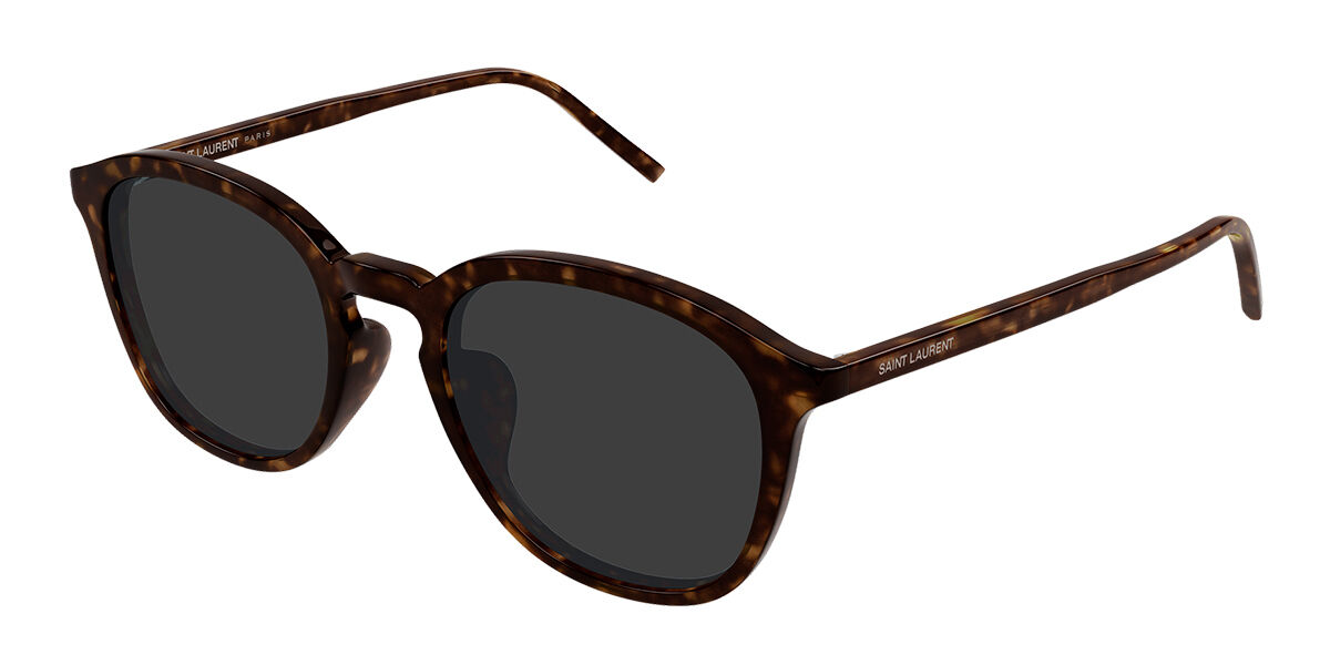 Saint Laurent SL 782/K Asian Fit 001 Oval Black Sunglasses