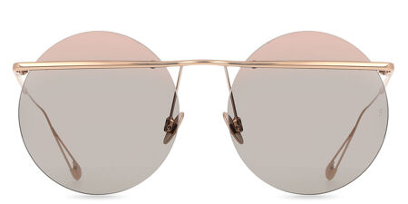 Sunday Somewhere MINGGU round, brown frame! Sunday Somewhere MINGGU Round Brown Frame/Gold Gray Lenses  main image 3