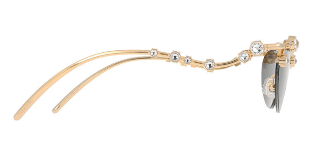 Swarovski SK7016 400487 Cat Eye Gold With Gems Sunglasses 
