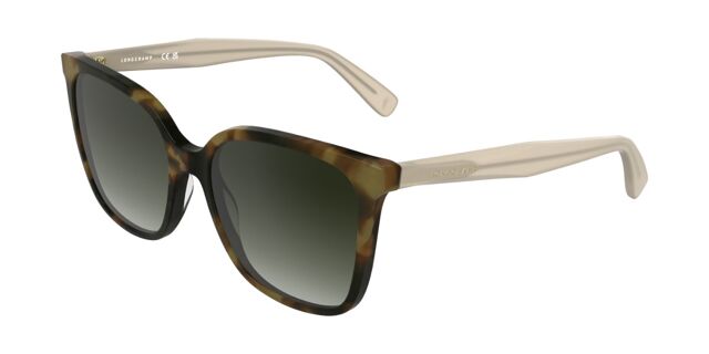 Longchamp LO807S 321 Square Khaki Green Brown Tortoise  display picture 1